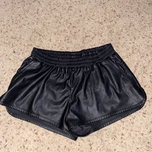Faux Leather Clubbing shorts!